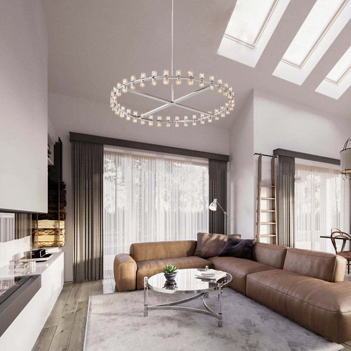 Arcachon Round Chandelier 60"