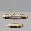 Avalon Alabaster 2 Layer Chandelier