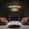 Avalon Alabaster 2 Layer Chandelier