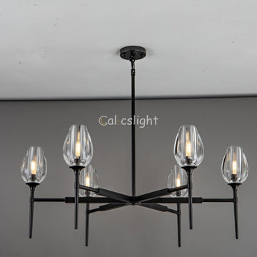 Tulip Round Chandelier 42"