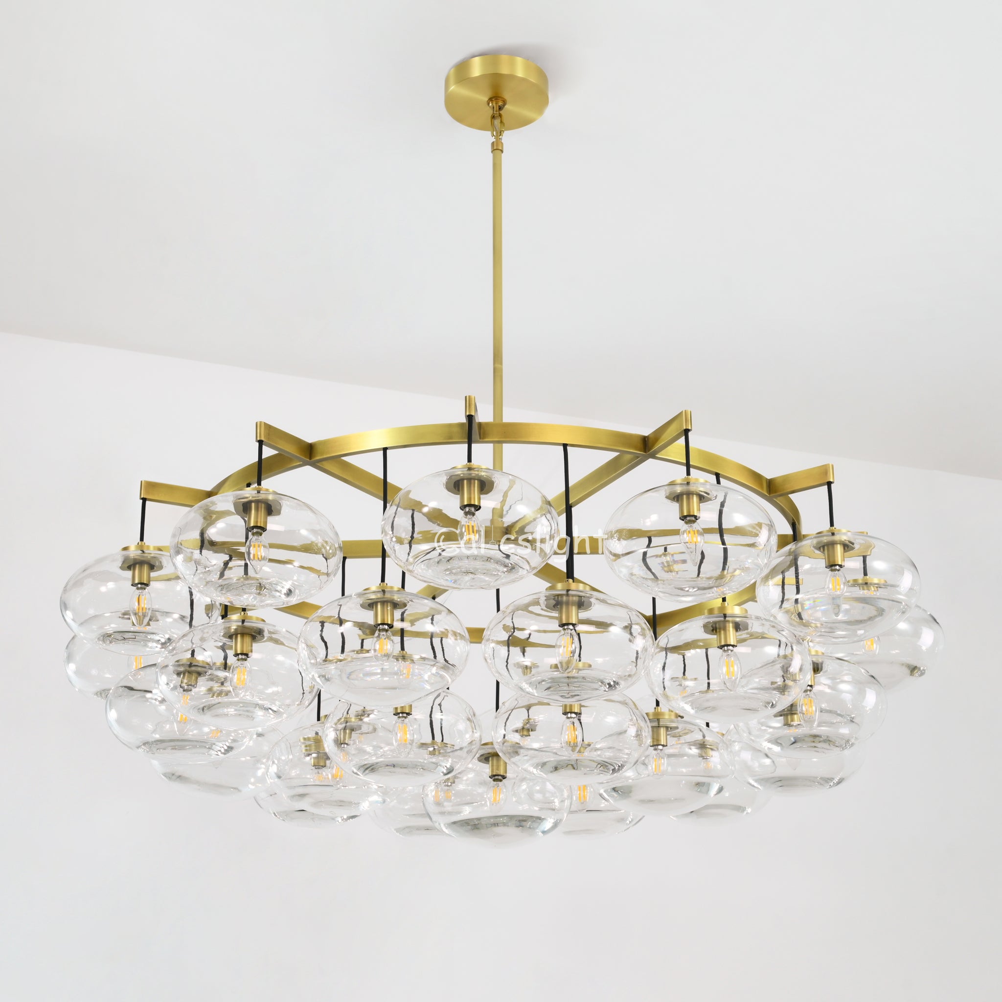 Cabrelle Glass Round Chandelier 60"