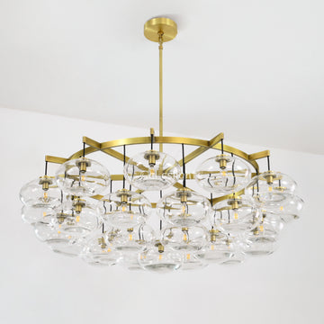 Cabrelle Glass Round Chandelier 60"