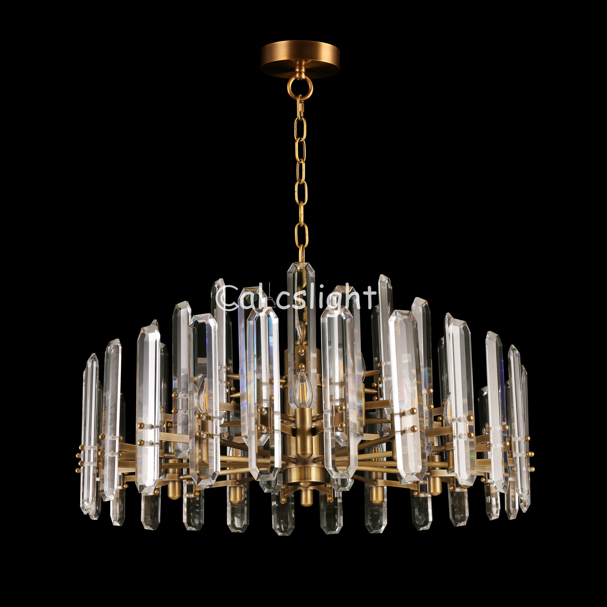 Bellington Crystal Rectangular chandelier 48"