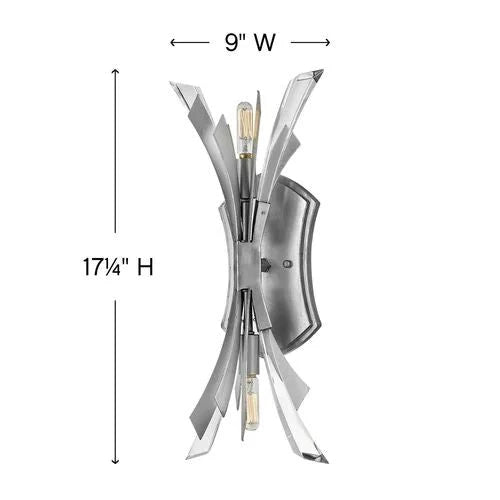 Bergamots 2 Lights Wall Sconce