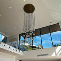 Bille De Crystal Round Cluster Chandelier 60