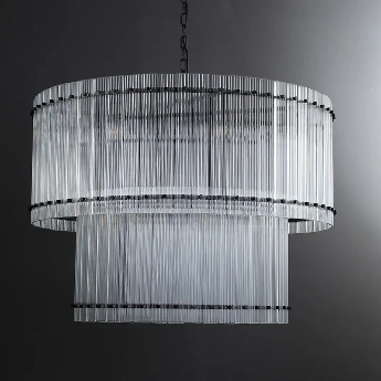 San Marco Two-Tier Round Chandelier  22" 37" 48" 60"