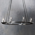 pauillac Clear Glass Round Chandelier 36