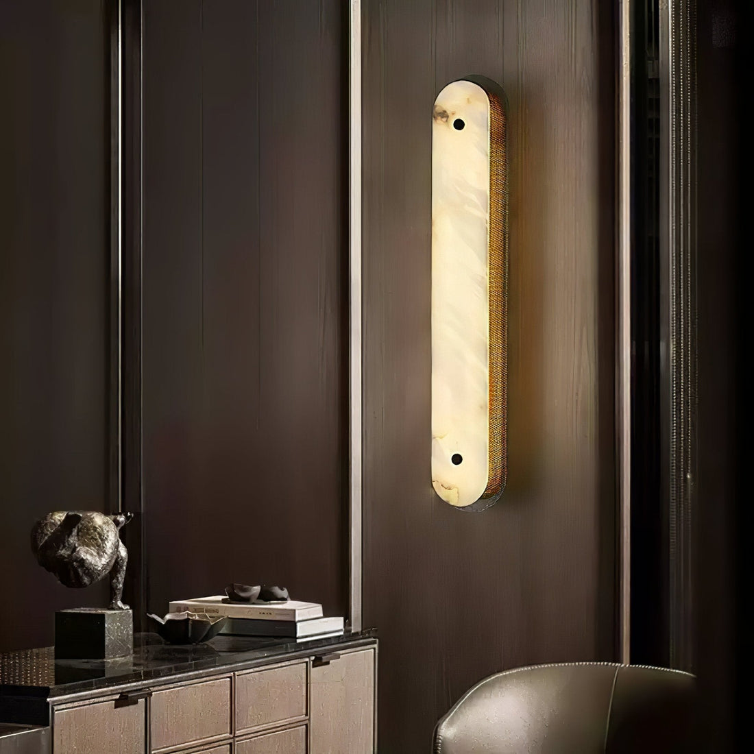 Calyxon Alabaster Wall Sconce