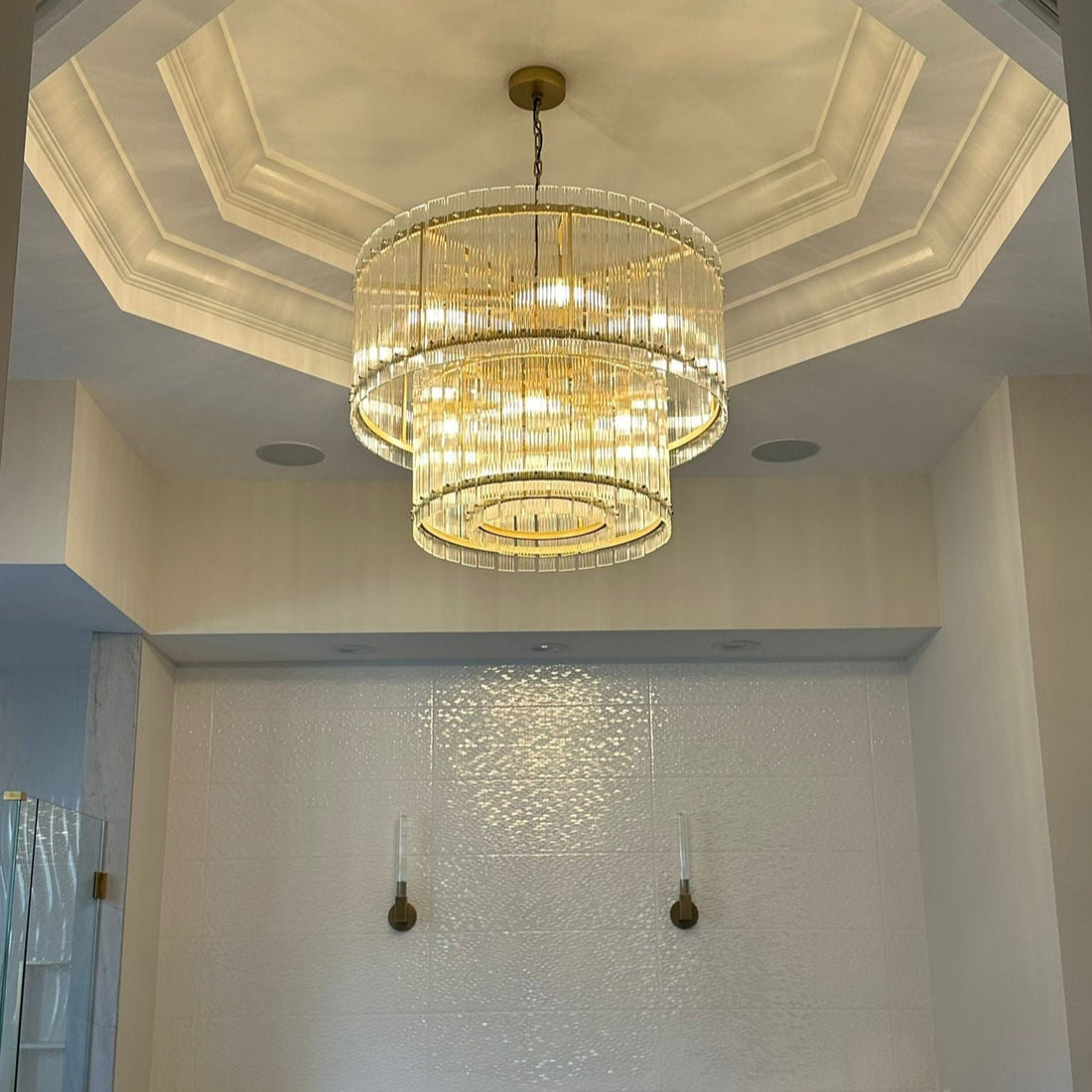 San Marco Two-Tier Round Chandelier  22" 37" 48" 60"