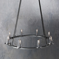 pauillac Clear Glass Round Chandelier 36