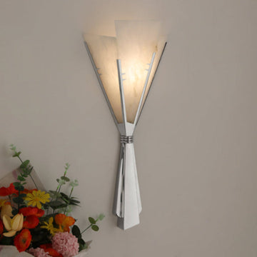 Florent Alabaster Fan Wall Sconce