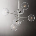 Glass Globe Mobile Six-Arm Chandelier 40