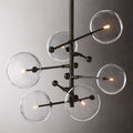 Glass Globe Mobile Six-Arm Chandelier 40