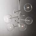 Glass Globe Mobile Six-Arm Chandelier 40