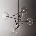 Glass Globe Mobile Six-Arm Chandelier 40