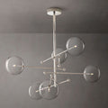 Glass Globe Mobile Six-Arm Chandelier 55