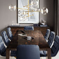 Glass Globe Mobile Six-Arm Chandelier 55