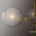 Glass Globe Mobile Six-Arm Chandelier 55
