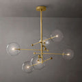 Glass Globe Mobile Six-Arm Chandelier 55