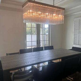 Cielo Rectangular Chandelier  54"/73"