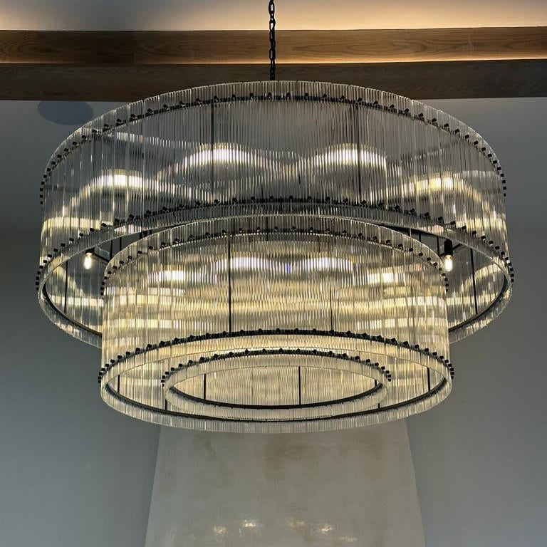 San Marco Two-Tier Round Chandelier  22" 37" 48" 60"