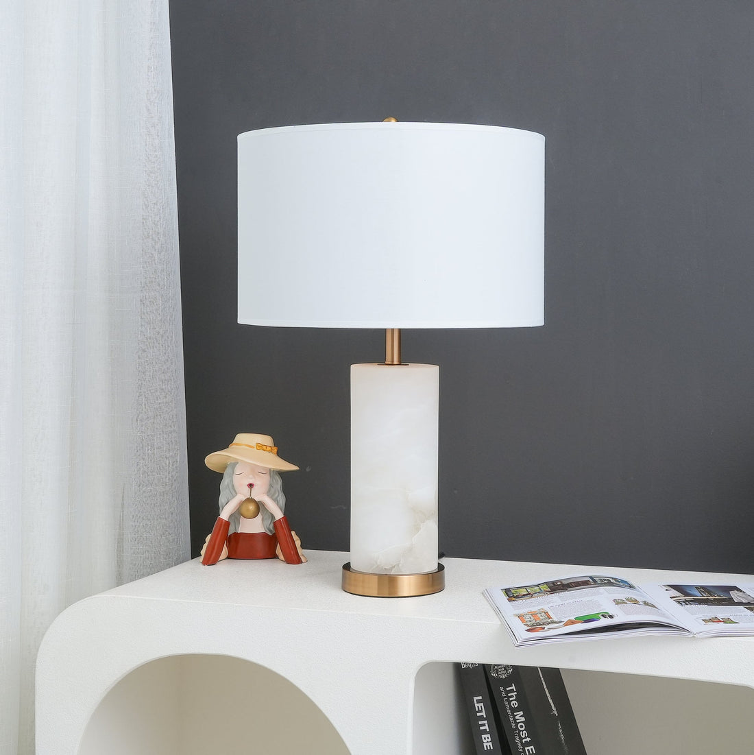 Lineham Alabaster Table Lamp