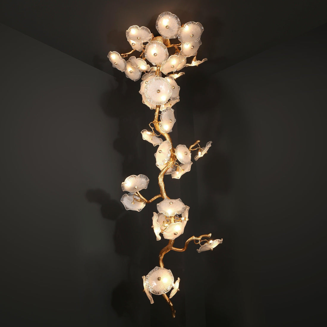 Modern Luxury Branch Chandelier For Staircase