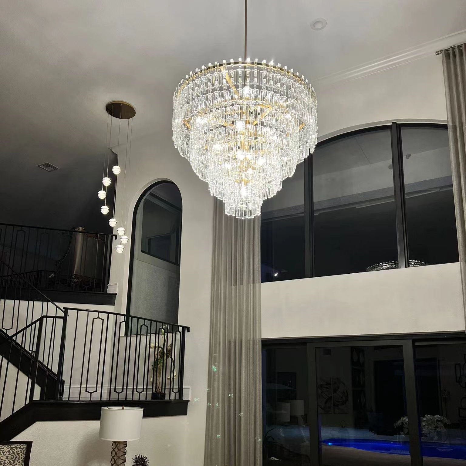 Marignan Tiered Round Chandelier 60"