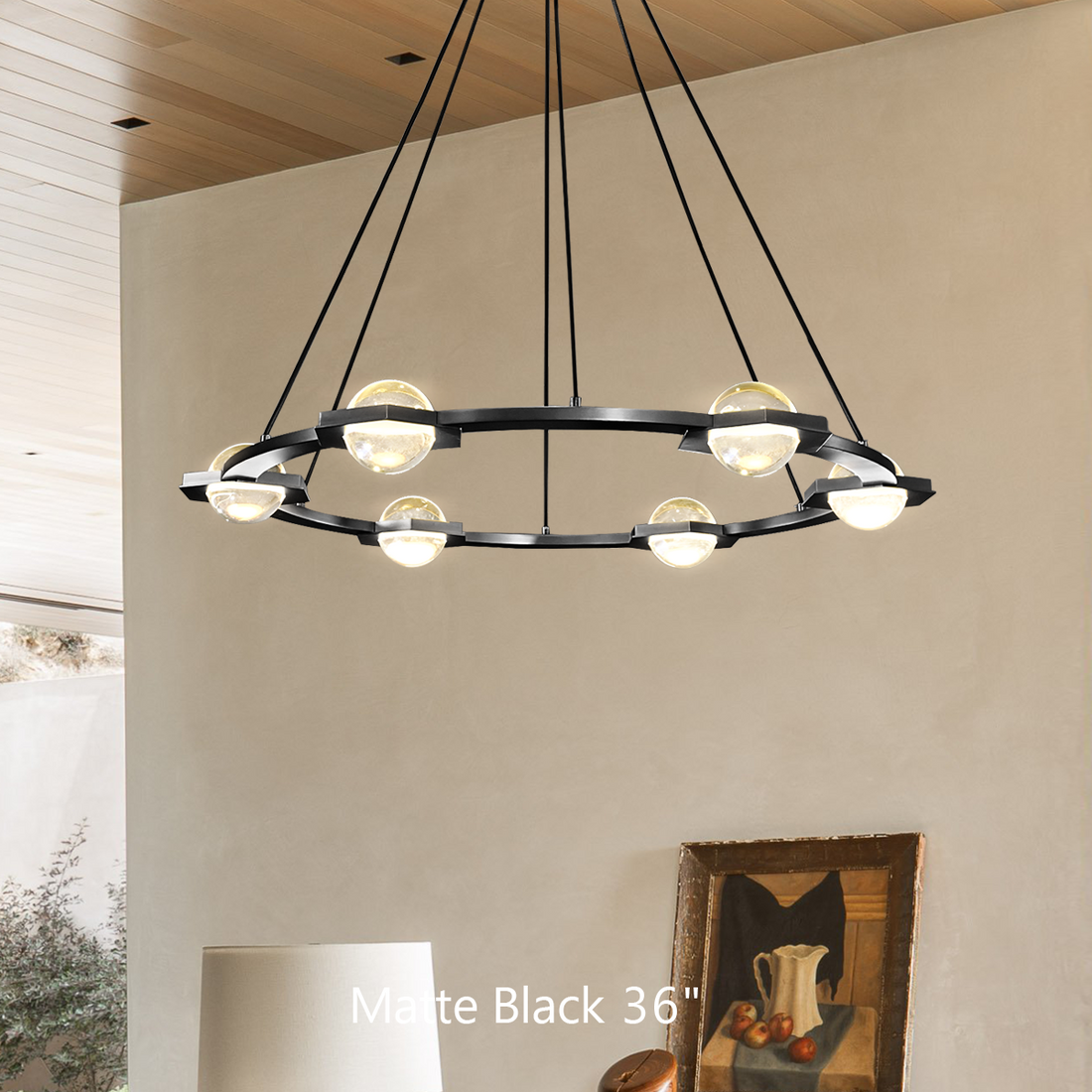 Elegant Round Chandelier 36"