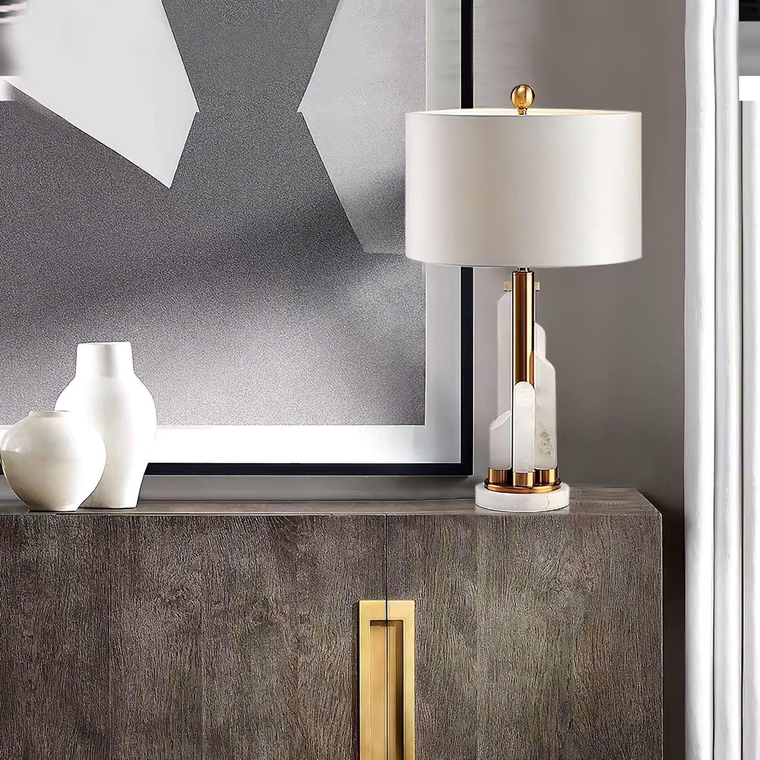 Orbit Alabaster Table Lamp