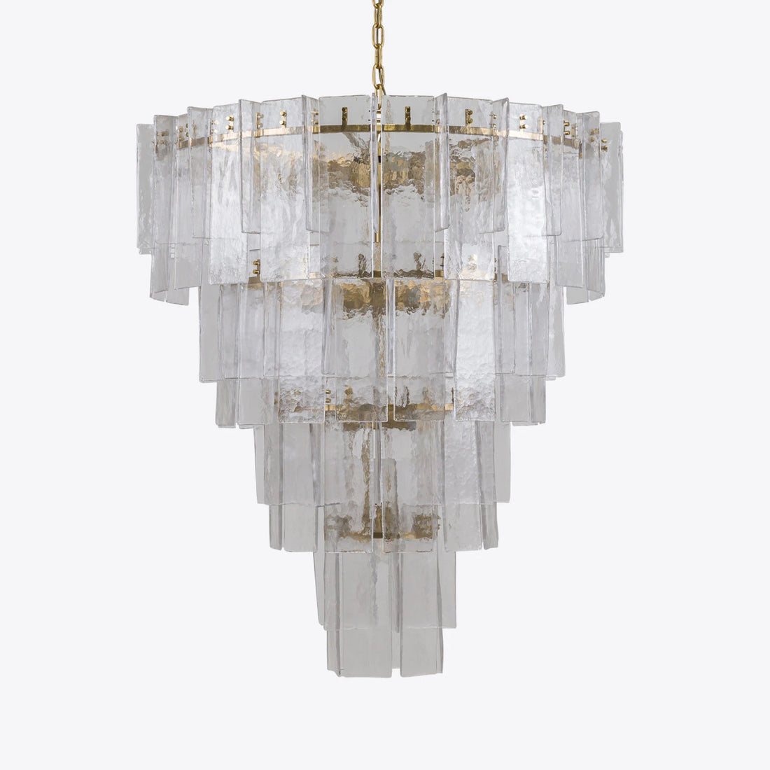 Large Clear Berlin Spiral Chandelier