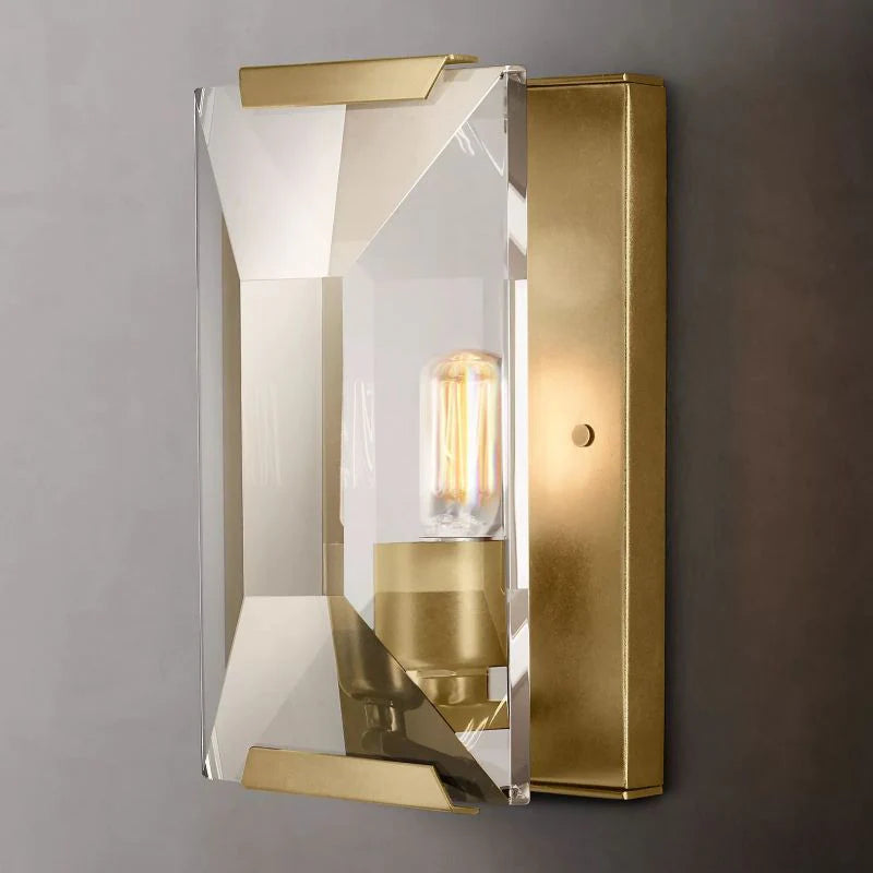 Harlow Multicurve Crystal Wall Sconce