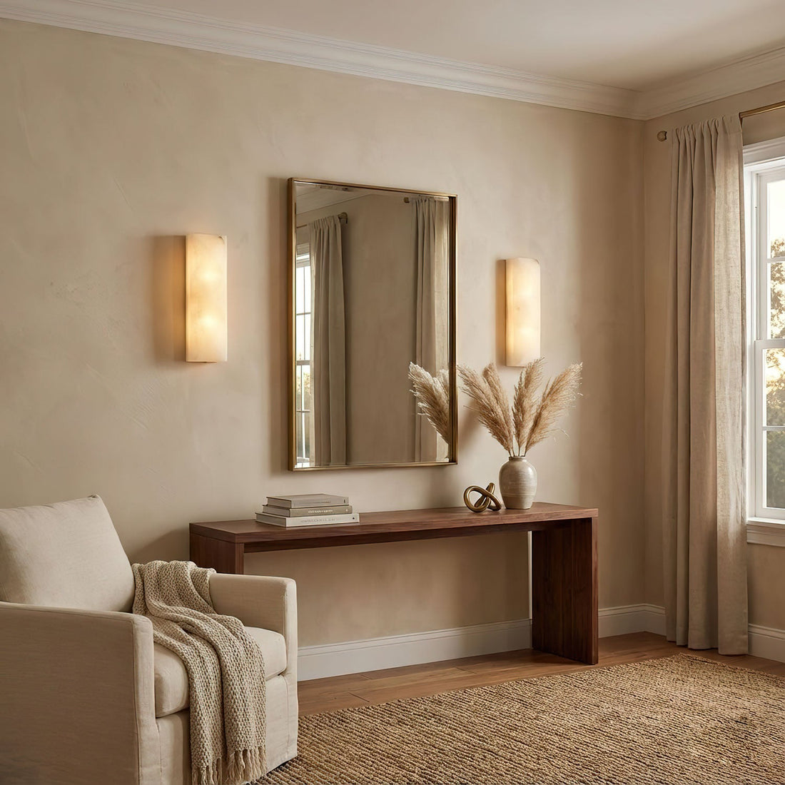 Prism Alabaster Wall Sconce