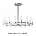 Ravelle Glass Round Chandelier 48