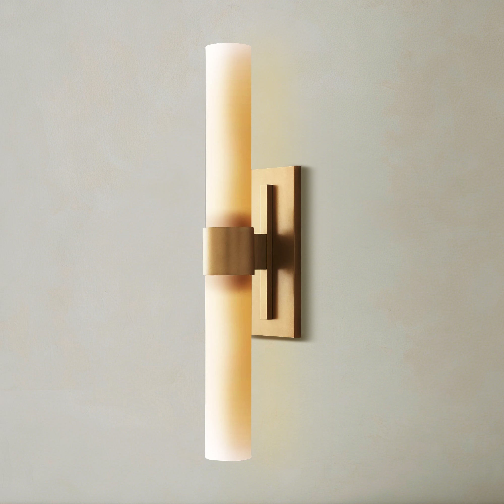 Ravelle Milk Glass Linear Wall Sconce