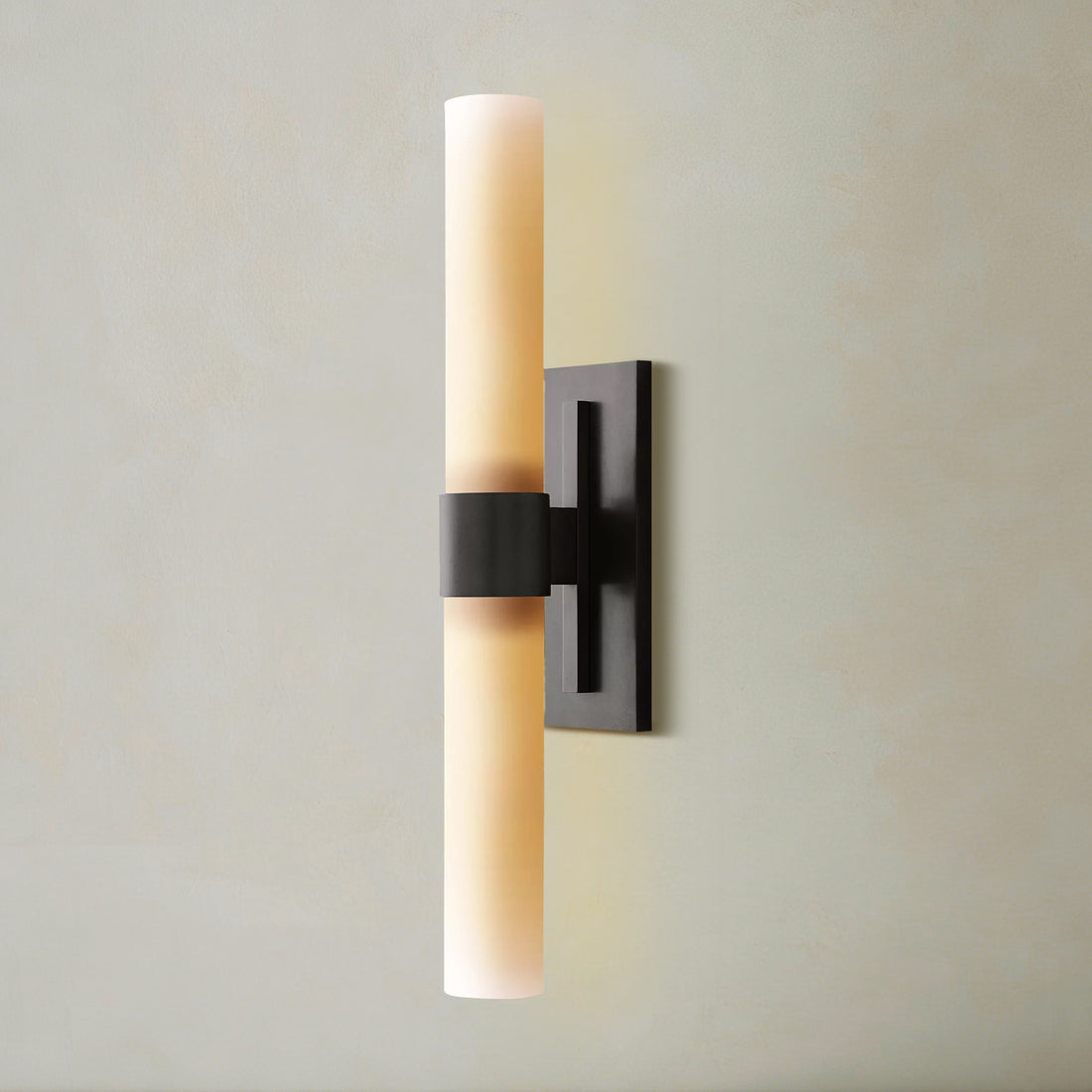 Ravelle Milk Glass Linear Wall Sconce