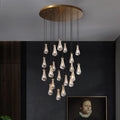 Raindrop Glass Round Chandelier 47