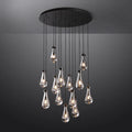 Raindrop Glass Round Chandelier 36