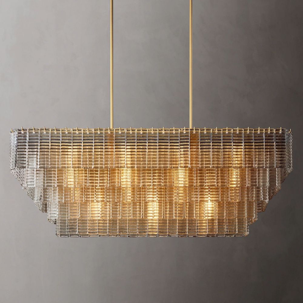 Sarella Glass Round Chandelier 59"