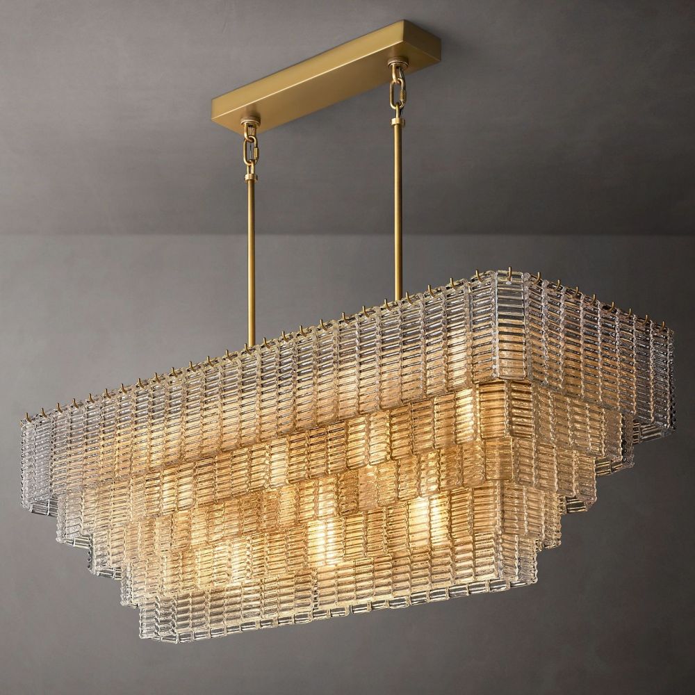 Sarella Glass Round Chandelier 59"