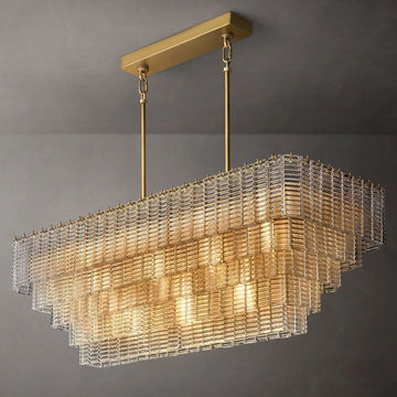 Sarella Glass Round Chandelier 59"