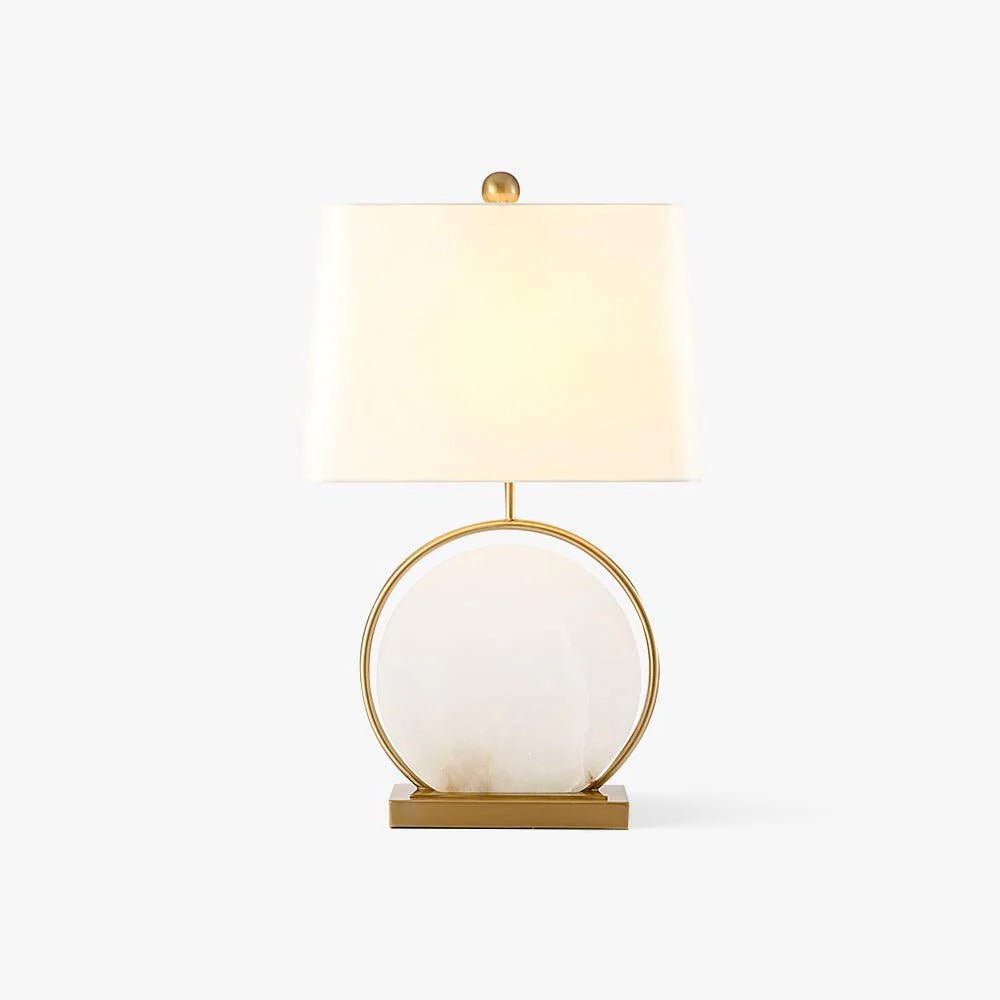 Roma White Alabaster Table Lamp