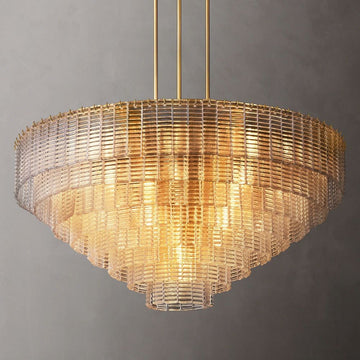 Sarella Glass Round Chandelier 41" 52" 65"