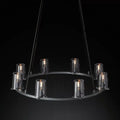 pauillac Clear Glass Round Chandelier 36