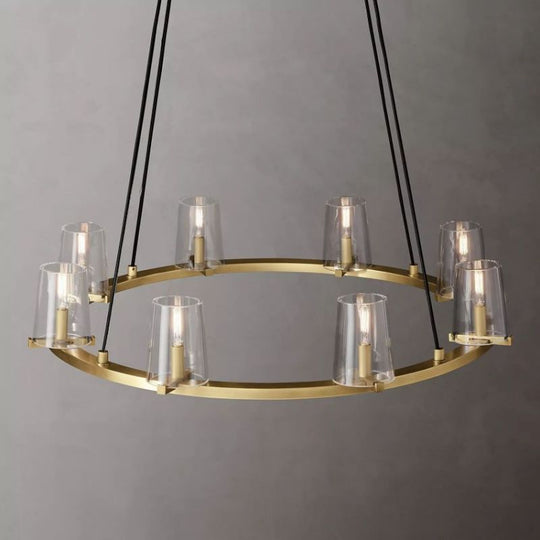 pauillac Clear Glass Round Chandelier 36"