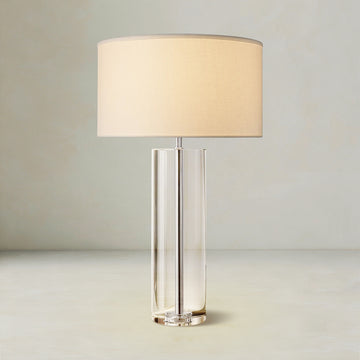 Sarezza Crystal Cylindrical Table Lamp