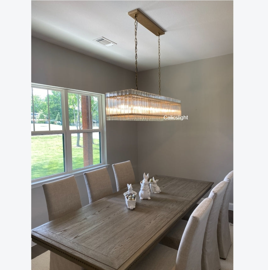 San Marco Rectangular Chandelier 54"