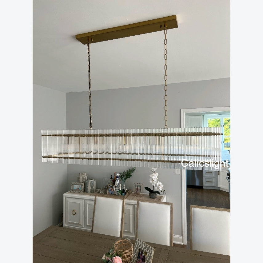 San Marco Rectangular Chandelier 54"