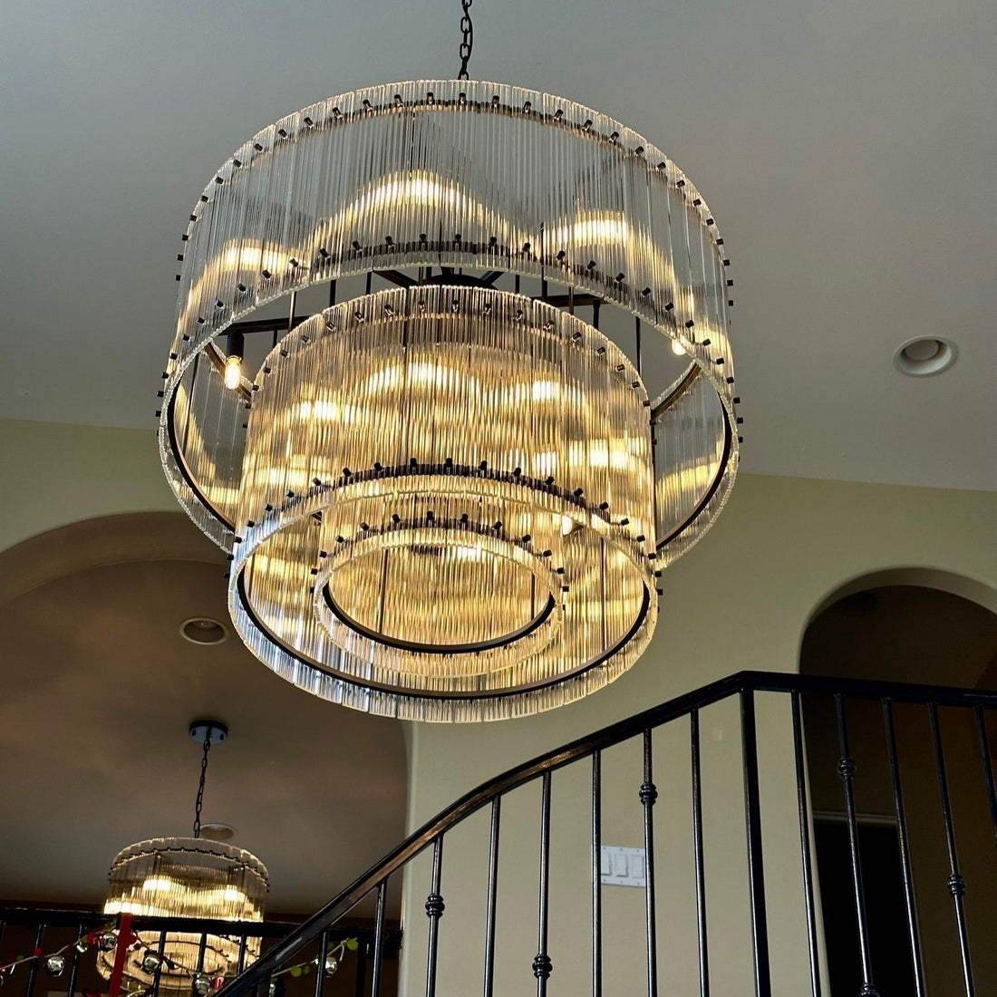 San Marco Two-Tier Round Chandelier  22" 37" 48" 60"