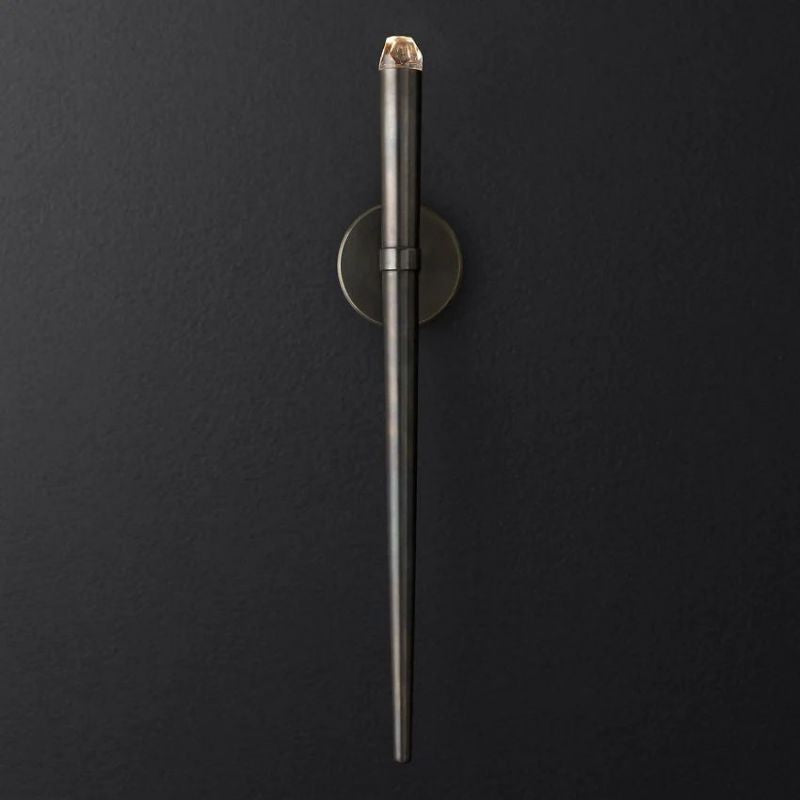 Aureline Brass Torch Sconce 24"H